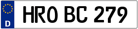 Trailer License Plate